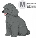 Jekca - Toy Poodle 03-M06 - Big - Lego - Sculpture - Construction - 4D - Brick Animals - Toys