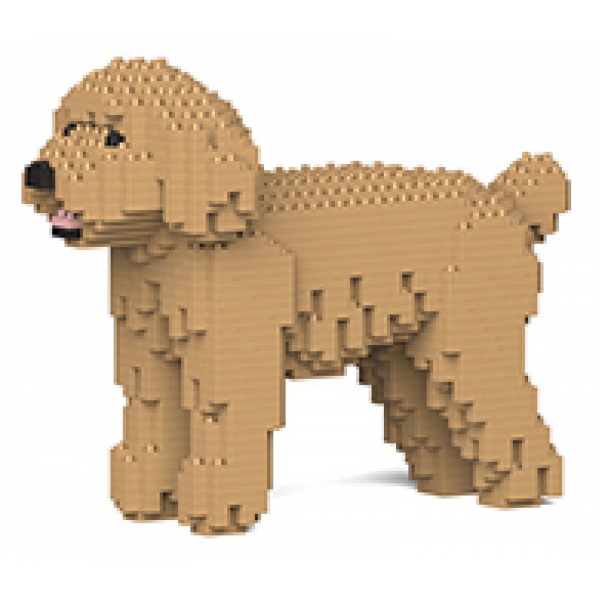 Jekca - Toy Poodle 01-M03 - Big - Lego - Scultura - Costruzione - 4D - Animali di Mattoncini - Toys