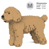 Jekca - Toy Poodle 01-M03 - Big - Lego - Sculpture - Construction - 4D - Brick Animals - Toys