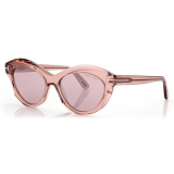 Tom Ford - Occhiali da Sole Toni - Occhiali da Sole Ovali - Rosa - Occhiali da Sole - Tom Ford Eyewear