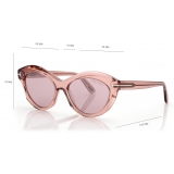 Tom Ford - Occhiali da Sole Toni - Occhiali da Sole Ovali - Rosa - Occhiali da Sole - Tom Ford Eyewear