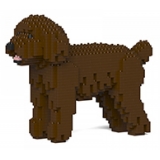 Jekca - Toy Poodle 01-M05 - Big - Lego - Sculpture - Construction - 4D - Brick Animals - Toys