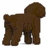 Jekca - Toy Poodle 01-M05 - Big - Lego - Sculpture - Construction - 4D - Brick Animals - Toys