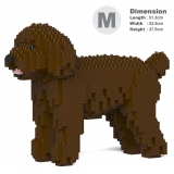 Jekca - Toy Poodle 01-M05 - Big - Lego - Sculpture - Construction - 4D - Brick Animals - Toys