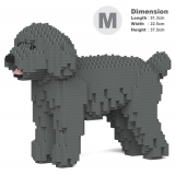 Jekca - Toy Poodle 01-M06 - Big - Lego - Sculpture - Construction - 4D - Brick Animals - Toys