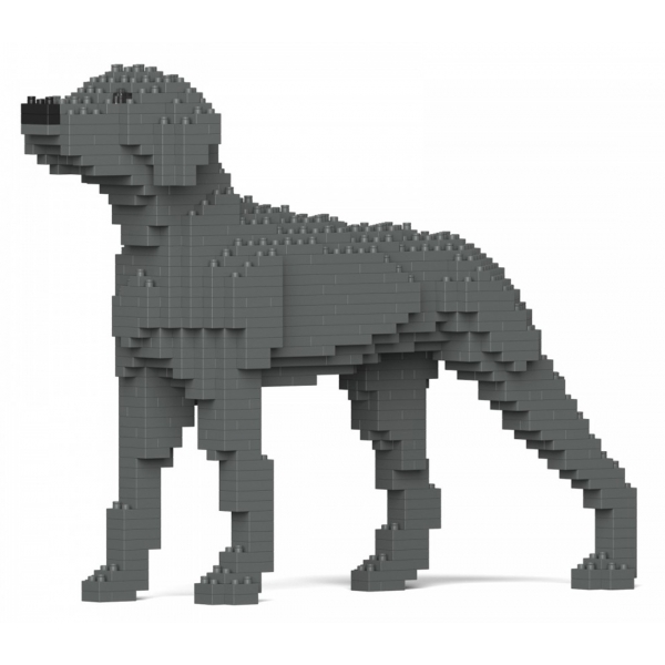 Jekca - Weimaraner 01 - Big - Lego - Scultura - Costruzione - 4D - Animali di Mattoncini - Toys