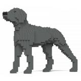 Jekca - Weimaraner 01 - Big - Lego - Sculpture - Construction - 4D - Brick Animals - Toys