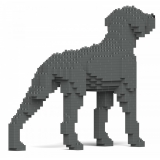 Jekca - Weimaraner 01 - Big - Lego - Sculpture - Construction - 4D - Brick Animals - Toys