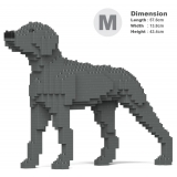 Jekca - Weimaraner 01 - Big - Lego - Sculpture - Construction - 4D - Brick Animals - Toys