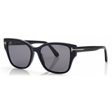 Tom Ford - Occhiali da Sole Elsa Polarizzata - Occhiali da Sole Squadrati - Nero - Occhiali da Sole - Tom Ford Eyewear