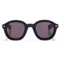 Tom Ford - Occhiali da Sole Raffa - Occhiali da Sole Rotondi - Nero - Occhiali da Sole - Tom Ford Eyewear