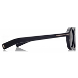 Tom Ford - Occhiali da Sole Raffa - Occhiali da Sole Rotondi - Nero - Occhiali da Sole - Tom Ford Eyewear