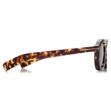 Tom Ford - Occhiali da Sole Raffa - Occhiali da Sole Rotondi - Havana - Occhiali da Sole - Tom Ford Eyewear