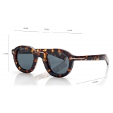 Tom Ford - Occhiali da Sole Raffa - Occhiali da Sole Rotondi - Havana - Occhiali da Sole - Tom Ford Eyewear