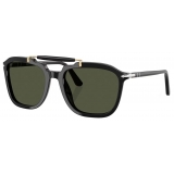 Persol - PO0203S - Senna Series - Black / Green - Sunglasses - Persol Eyewear