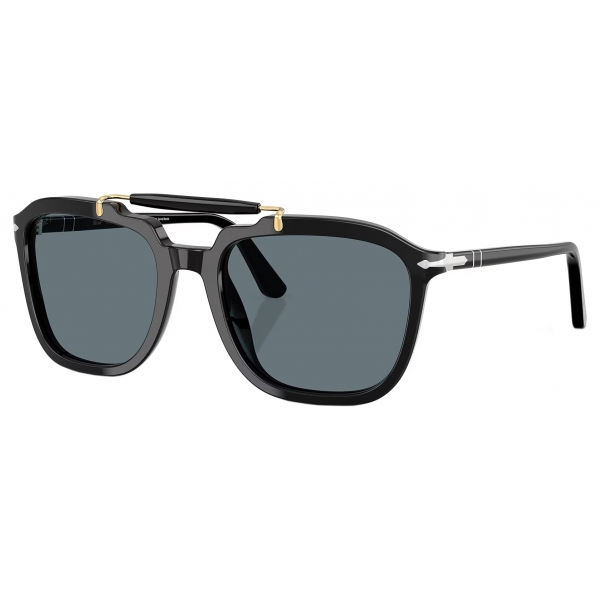 Persol - PO0203S - Senna Series - Black / Dark Blue Polar - Sunglasses - Persol Eyewear