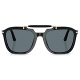 Persol - PO0203S - Senna Series - Black / Dark Blue Polar - Sunglasses - Persol Eyewear