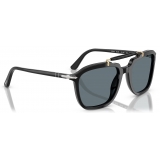 Persol - PO0203S - Senna Series - Black / Dark Blue Polar - Sunglasses - Persol Eyewear