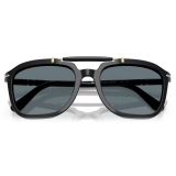 Persol - PO0203S - Senna Series - Black / Dark Blue Polar - Sunglasses - Persol Eyewear