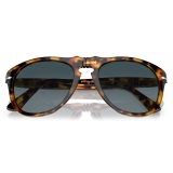 Persol - 649 - Madreterra / Azzurro - Occhiali da Sole - Persol Eyewear