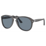 Persol - 649 - Transparent Grey / Blue - Sunglasses - Persol Eyewear