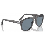 Persol - 649 - Transparent Grey / Blue - Sunglasses - Persol Eyewear