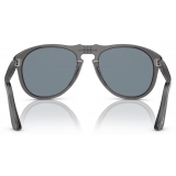 Persol - 649 - Grigio Trasparente / Blu - Occhiali da Sole - Persol Eyewear