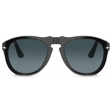 Persol - 649 - Black / Gradient Blue Polar - Sunglasses - Persol Eyewear