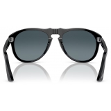 Persol - 649 - Black / Gradient Blue Polar - Sunglasses - Persol Eyewear