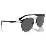 Persol - 649 Iron - Black / Dark Grey - Sunglasses - Persol Eyewear