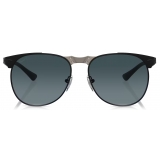 Persol - 649 Iron - Black / Polar Gradient Dark Blue - Sunglasses - Persol Eyewear