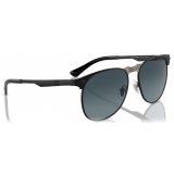 Persol - 649 Iron - Black / Polar Gradient Dark Blue - Sunglasses - Persol Eyewear