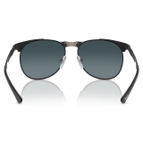 Persol - 649 Iron - Black / Polar Gradient Dark Blue - Sunglasses - Persol Eyewear