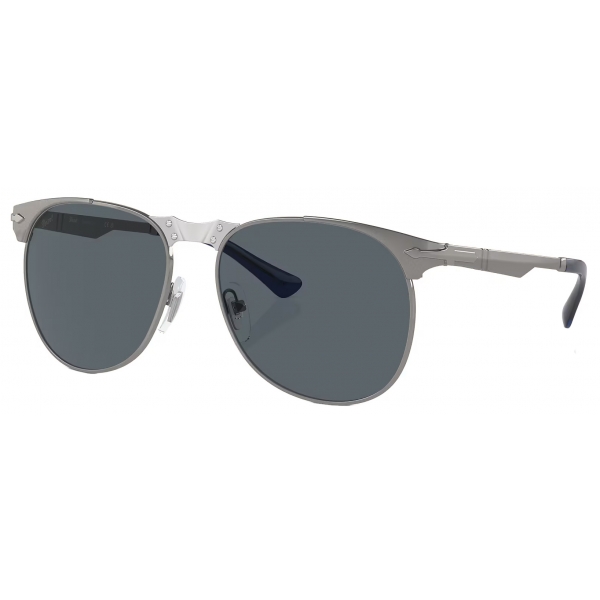 Persol - 649 Iron - Gunmetal / Blue - Sunglasses - Persol Eyewear