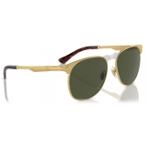 Persol - 649 Iron - Gold / Green - Sunglasses - Persol Eyewear