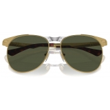 Persol - 649 Iron - Gold / Green - Sunglasses - Persol Eyewear