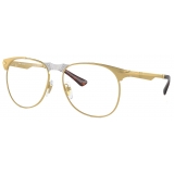 Persol - 649 Iron - Oro / Transizione Trasparente a Marrone - Occhiali da Sole - Persol Eyewear