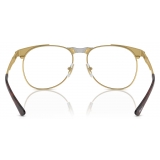 Persol - 649 Iron - Oro / Transizione Trasparente a Marrone - Occhiali da Sole - Persol Eyewear