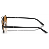 Persol - PO1020S - Semigloss Black / Yellow Brown - Sunglasses - Persol Eyewear