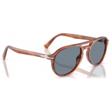 Persol - PO3235S - Terra di Siena / Azzurro - Occhiali da Sole - Persol Eyewear