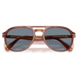 Persol - PO3235S - Terra di Siena / Light Blue - Sunglasses - Persol Eyewear