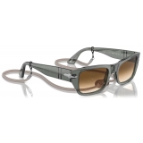 Persol - PO3268S - Exclusive - Transparent Green / Clear Gradient Brown - Sunglasses - Persol Eyewear