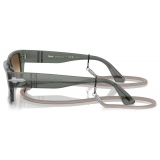 Persol - PO3268S - Exclusive - Transparent Green / Clear Gradient Brown - Sunglasses - Persol Eyewear