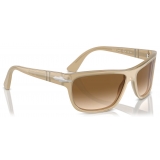 Persol - PO3342S - Beige Opale / Marrone Sfumato Trasparente - Occhiali da Sole - Persol Eyewear