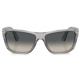 Persol - PO3342S - Grigio Trasparente / Grigio Chiaro Sfumato Grigio Scuro - Occhiali da Sole - Persol Eyewear