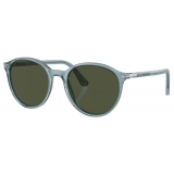 Persol - PO3350S - Transparent Blue / Green - Sunglasses - Persol Eyewear