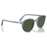 Persol - PO3350S - Transparent Blue / Green - Sunglasses - Persol Eyewear