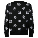 Dolce & Gabbana - Black Jacquard Sweater - Dolce & Gabbana Exclusive Luxury Collection