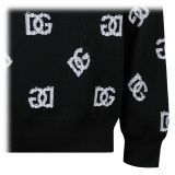 Dolce & Gabbana - Black Jacquard Sweater - Dolce & Gabbana Exclusive Luxury Collection