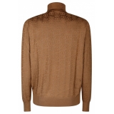 Dolce & Gabbana - Camel Brown Silk Knitted Top - Dolce & Gabbana Exclusive Luxury Collection